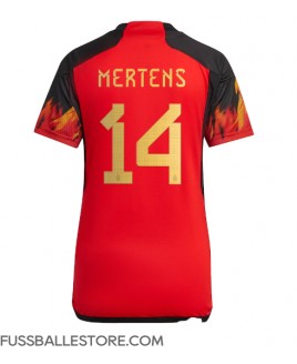 Günstige Belgien Dries Mertens #14 Heimtrikot Damen WM 2022 Kurzarm